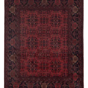 Afghanske tepper - Kunduz - 195 x 149 cm - rød