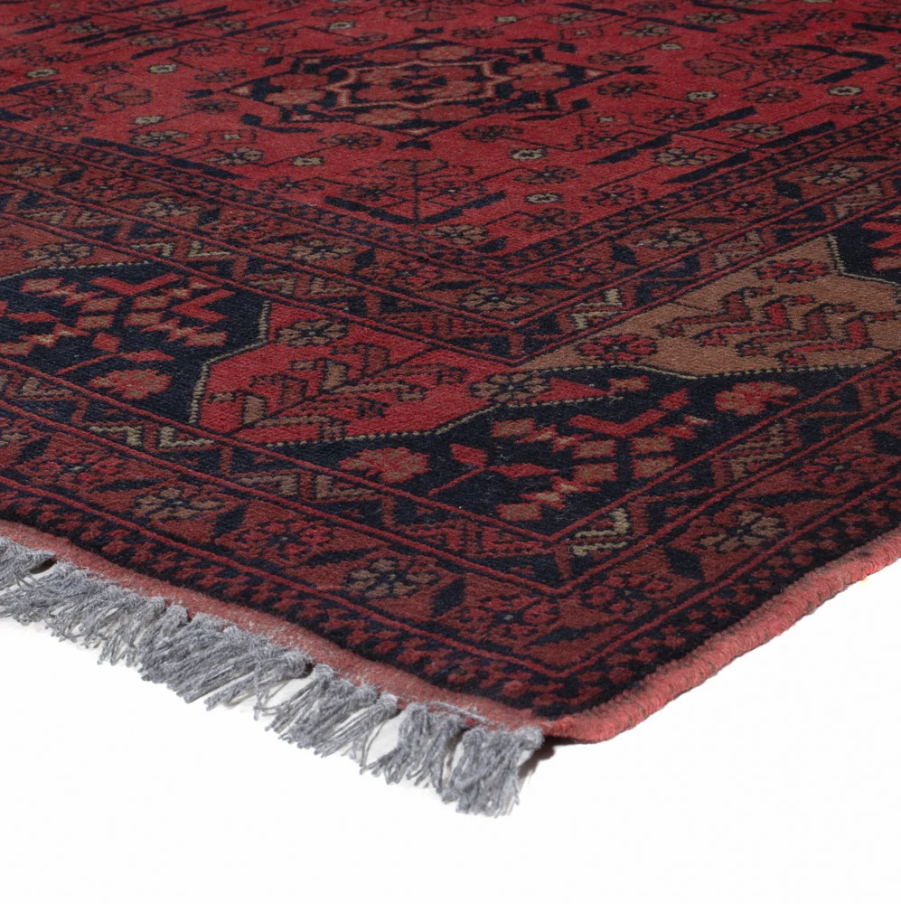 Afghanske tepper - Kunduz - 195 x 149 cm - rød