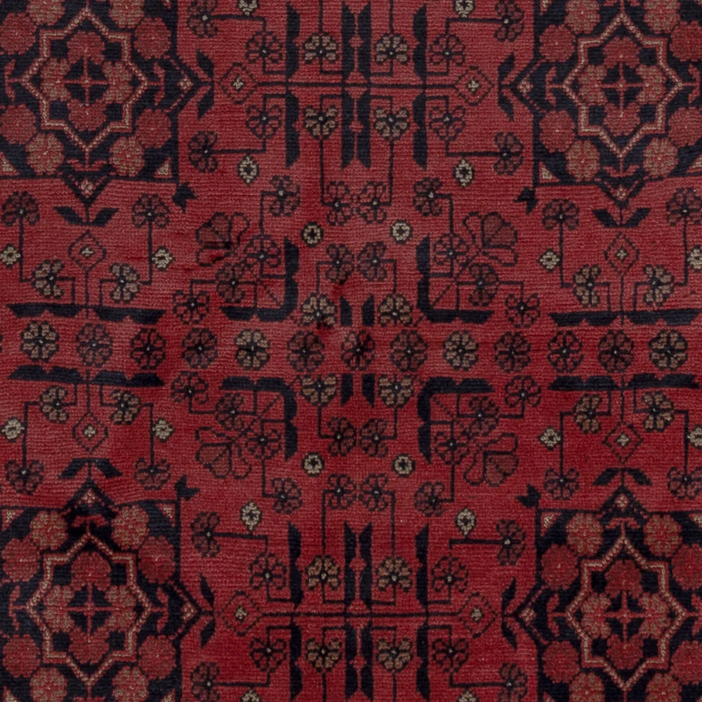 Afghanske tepper - Kunduz - 195 x 149 cm - rød