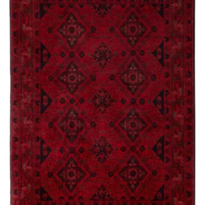 Afghanske tepper - Kunduz - 196 x 124 cm - rød