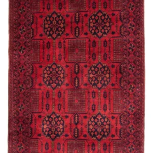 Afghanske tepper - Kunduz - 196 x 130 cm - rød