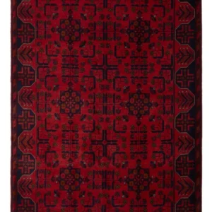 Afghanske tepper - Kunduz - 196 x 130 cm - mørk rød