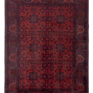 Afghanske tepper - Kunduz - 196 x 149 cm - rød