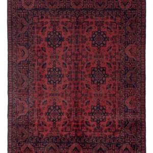 Afghanske tepper - Kunduz - 196 x 151 cm - rød