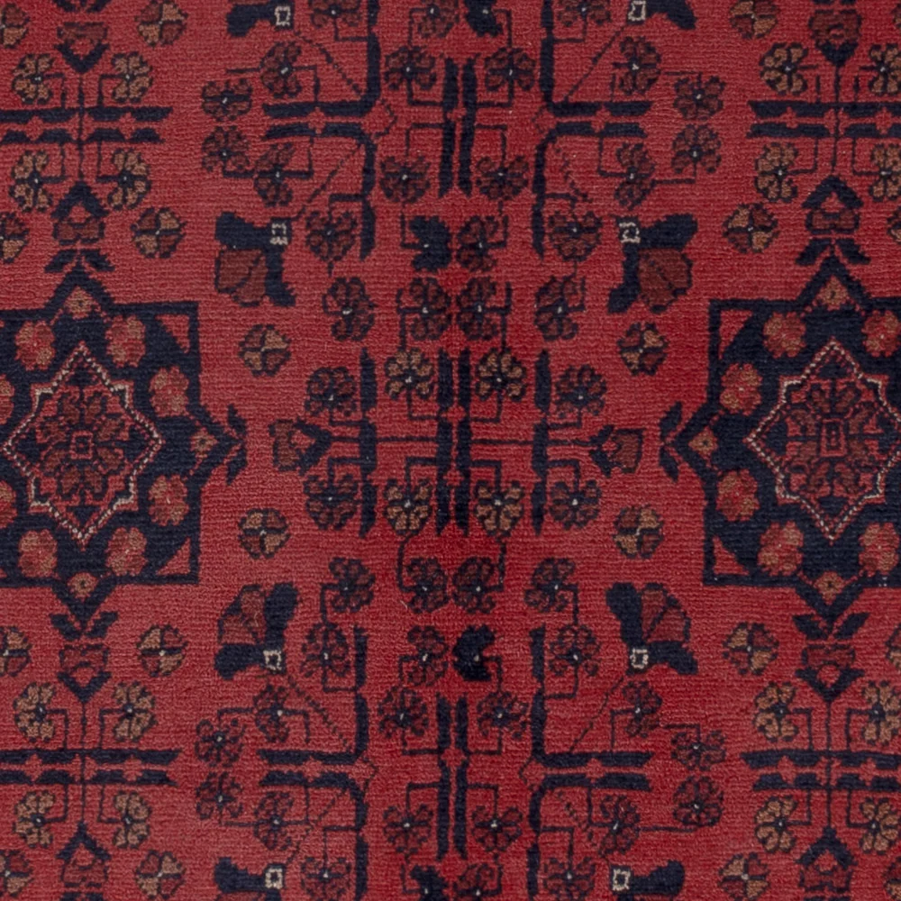 Afghanske tepper - Kunduz - 196 x 151 cm - rød