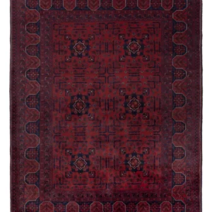 Afghanske tepper - Kunduz - 196 x 154 cm - rød