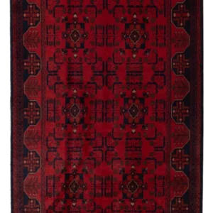 Afghanske tepper - Kunduz - 197 x 121 cm - mørk rød