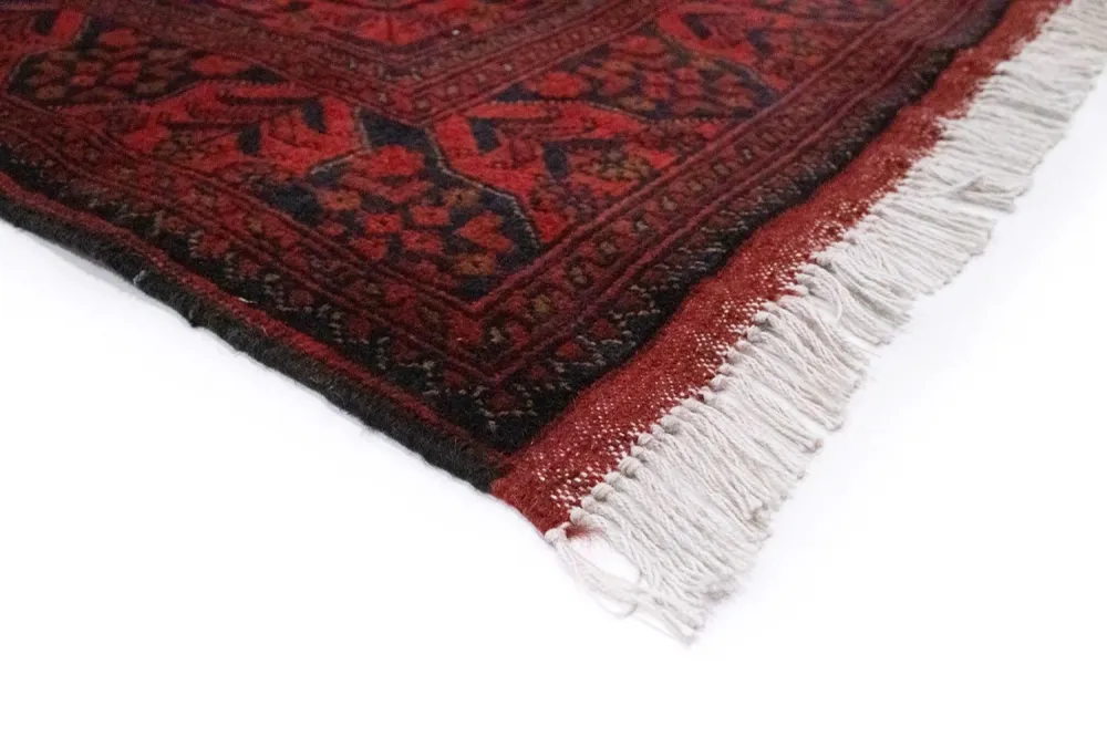 Afghanske tepper - Kunduz - 197 x 126 cm - rød