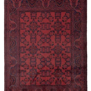 Afghanske tepper - Kunduz - 197 x 148 cm - rød