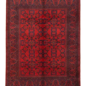 Afghanske tepper - Kunduz - 197 x 151 cm - rød
