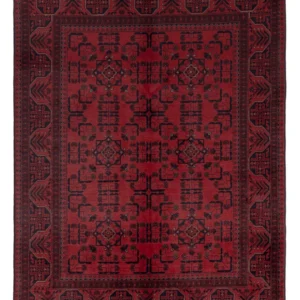 Afghanske tepper - Kunduz - 198 x 150 cm - rød