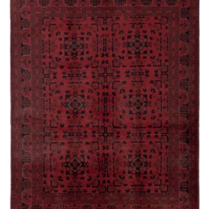 Afghanske tepper - Kunduz - 198 x 153 cm - rød