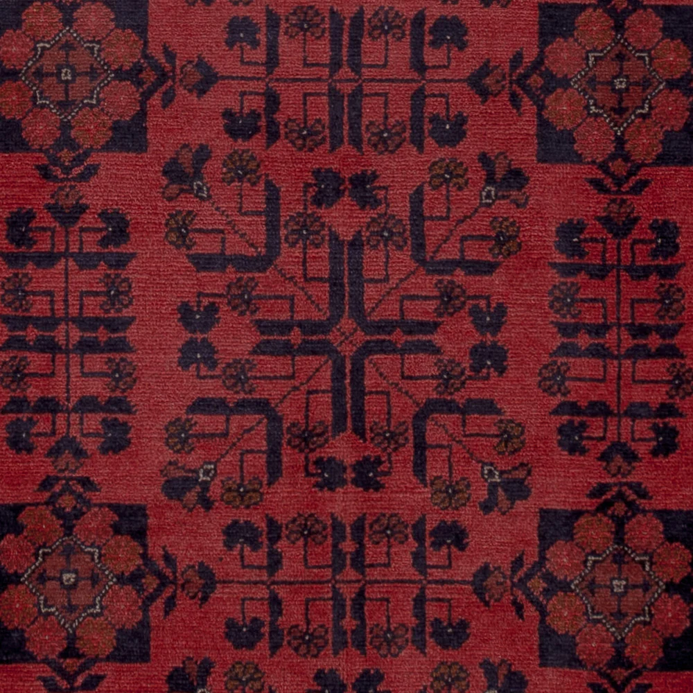 Afghanske tepper - Kunduz - 199 x 151 cm - rød