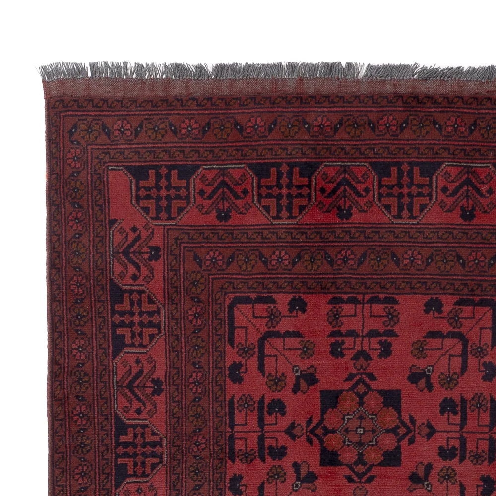 Afghanske tepper - Kunduz - 199 x 151 cm - rød