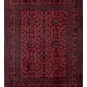 Afghanske tepper - Kunduz - 199 x 151 cm - rød