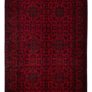 Afghanske tepper - Kunduz - 200 x 127 cm - mørk rød