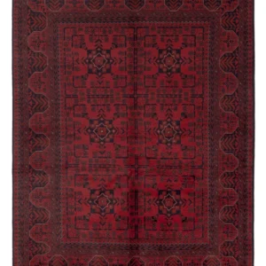 Afghanske tepper - Kunduz - 200 x 145 cm - rød
