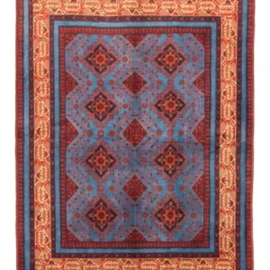 Afghanske tepper - Kunduz - 200 x 151 cm - rød