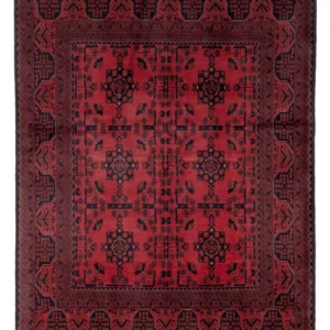 Afghanske tepper - Kunduz - 200 x 153 cm - rød