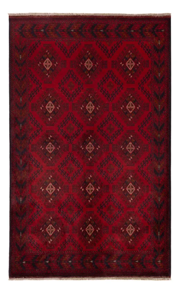 Afghanske tepper - Kunduz - 201 x 126 cm - rød