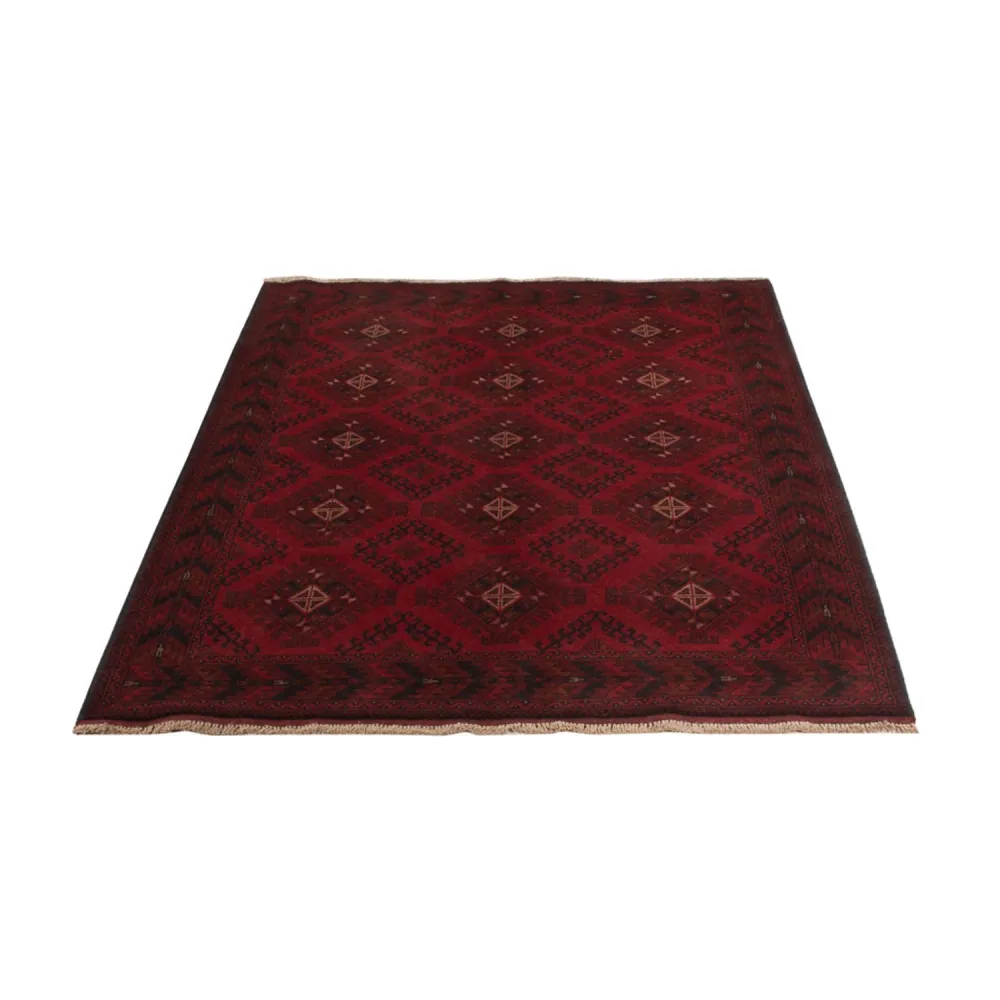 Afghanske tepper - Kunduz - 201 x 126 cm - rød