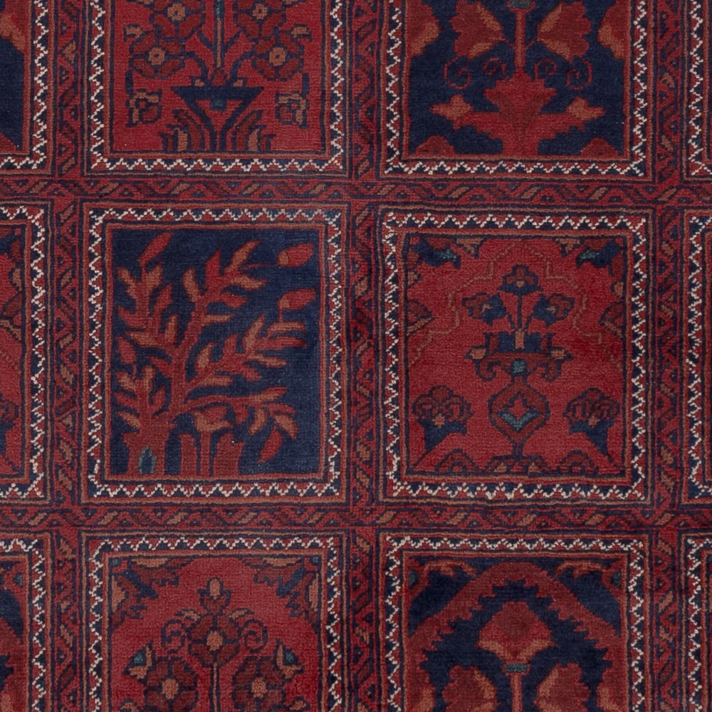 Afghanske tepper - Kunduz - 201 x 152 cm - rød