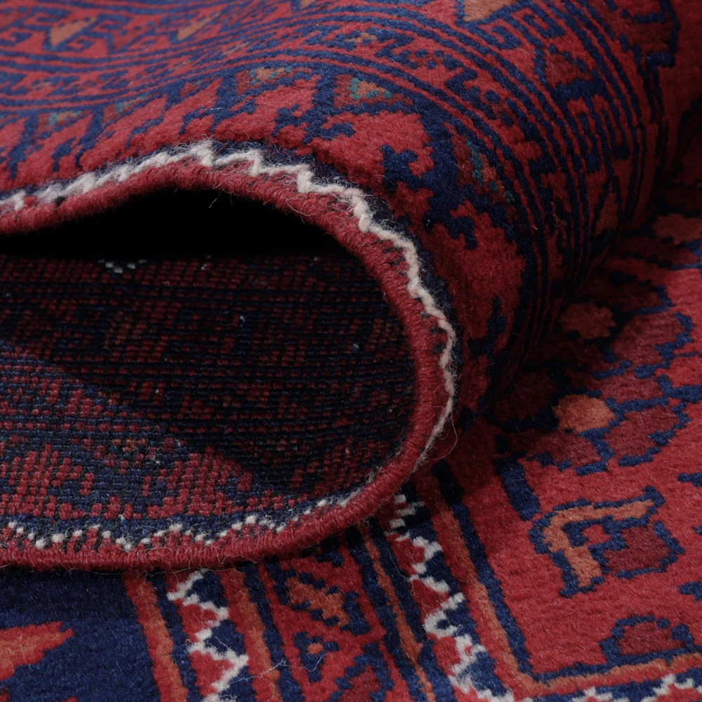 Afghanske tepper - Kunduz - 201 x 152 cm - rød