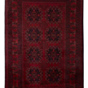 Afghanske tepper - Kunduz - 202 x 127 cm - rød