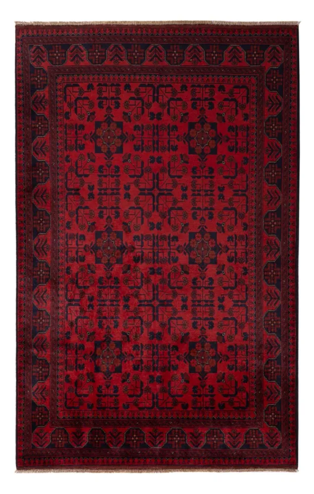 Afghanske tepper - Kunduz - 203 x 128 cm - rød