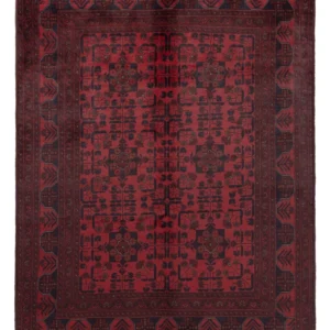 Afghanske tepper - Kunduz - 203 x 149 cm - rød