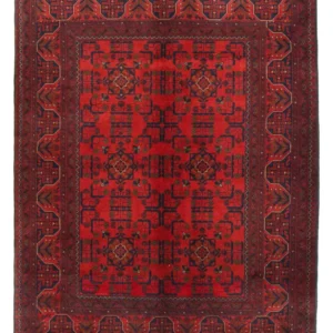 Afghanske tepper - Kunduz - 206 x 149 cm - rød