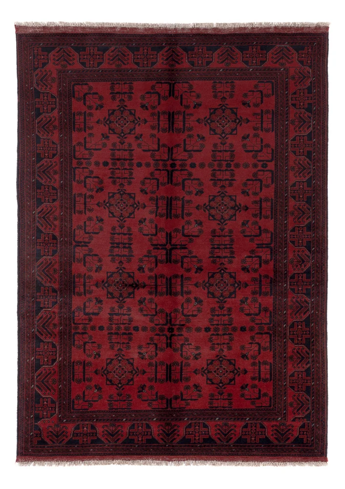 Afghanske tepper - Kunduz - 207 x 148 cm - rød