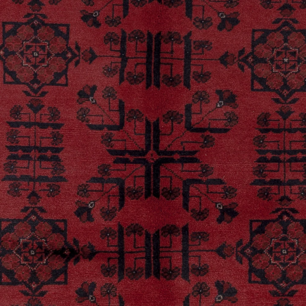 Afghanske tepper - Kunduz - 207 x 148 cm - rød