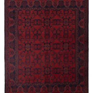 Afghanske tepper - Kunduz - 221 x 174 cm - rød