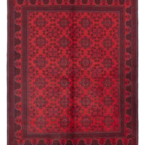 Afghanske tepper - Kunduz - 223 x 173 cm - rød