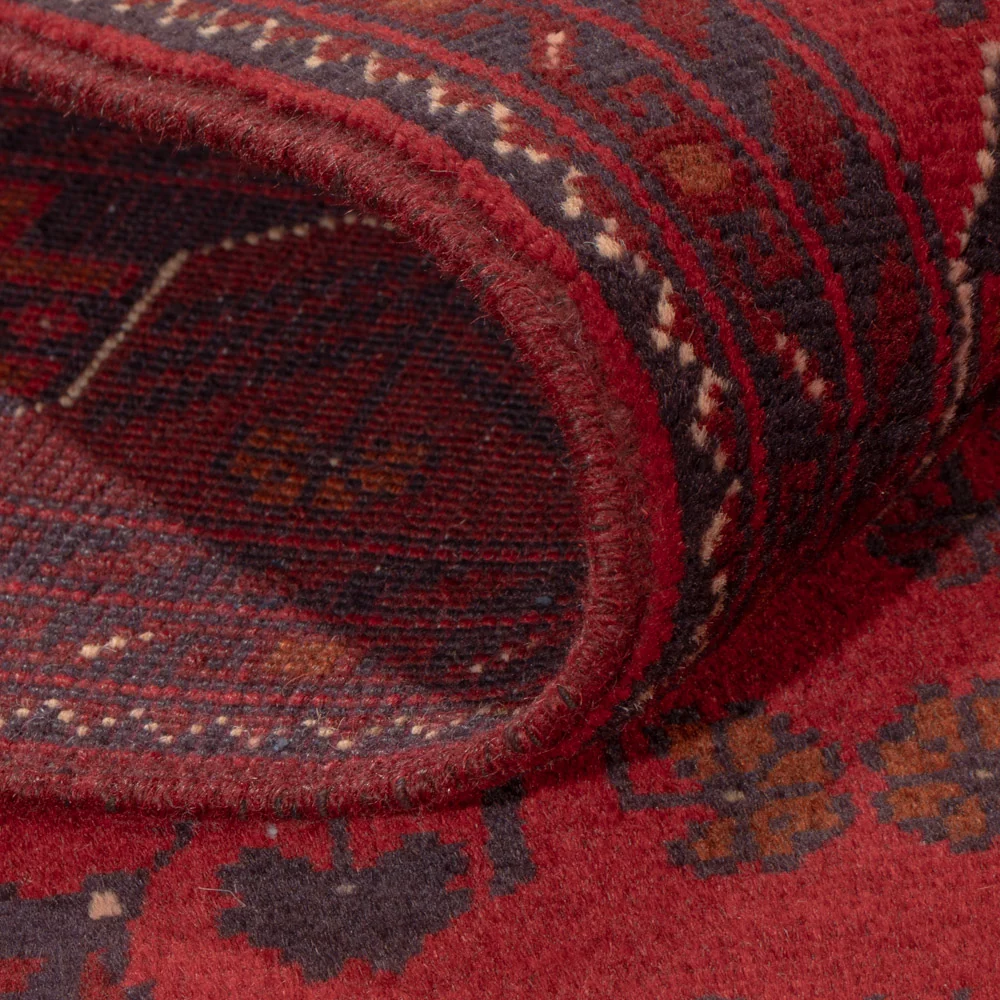 Afghanske tepper - Kunduz - 227 x 174 cm - rød