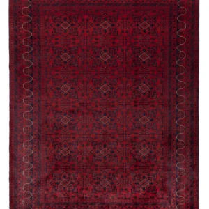 Afghanske tepper - Kunduz - 229 x 171 cm - mørk rød