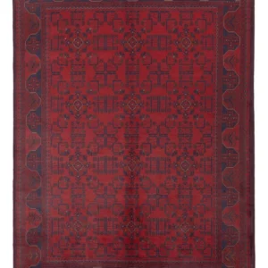 Afghanske tepper - Kunduz - 229 x 177 cm - rød