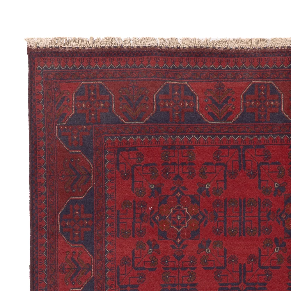 Afghanske tepper - Kunduz - 229 x 177 cm - rød