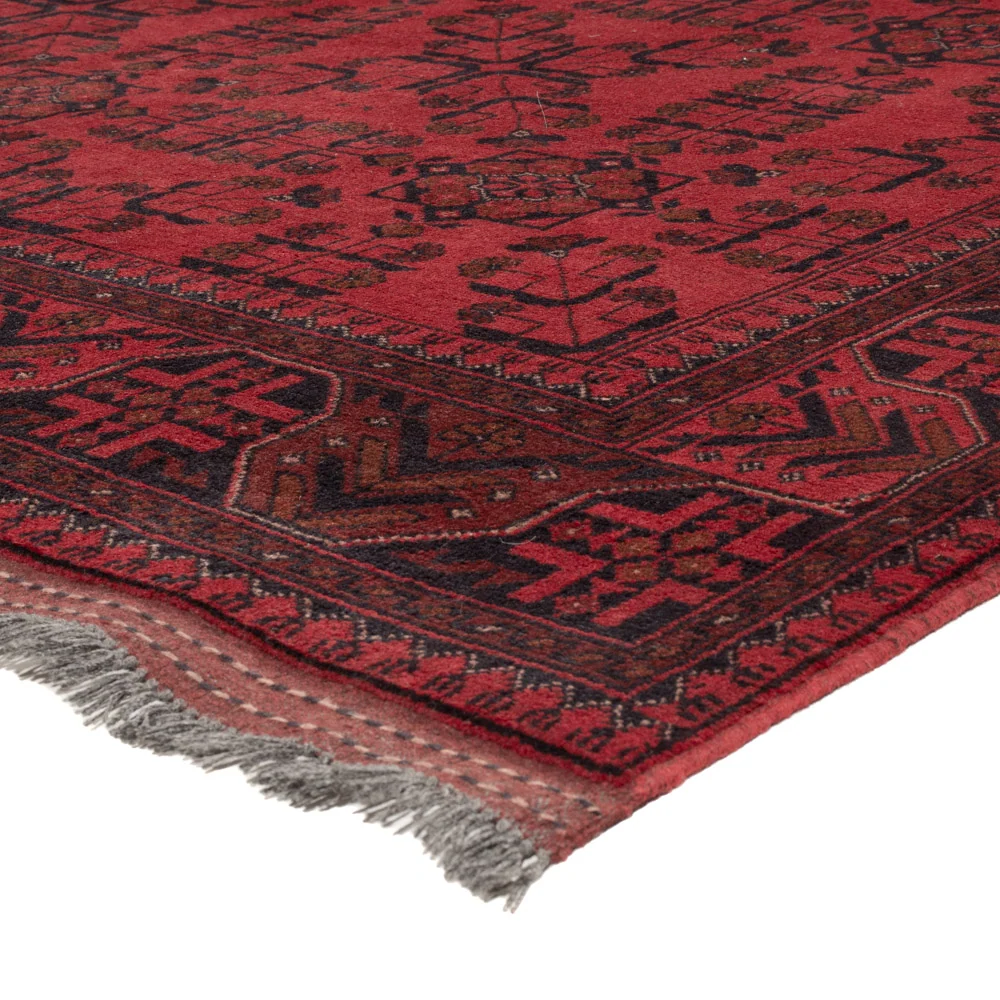 Afghanske tepper - Kunduz - 231 x 173 cm - rød