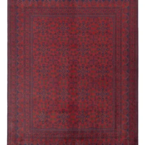 Afghanske tepper - Kunduz - 231 x 176 cm - rød