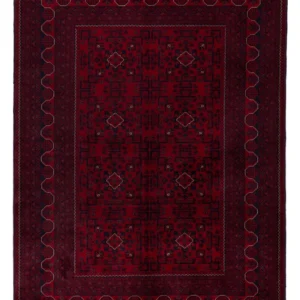 Afghanske tepper - Kunduz - 233 x 170 cm - mørk rød