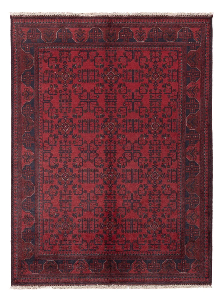Afghanske tepper - Kunduz - 233 x 171 cm - rød