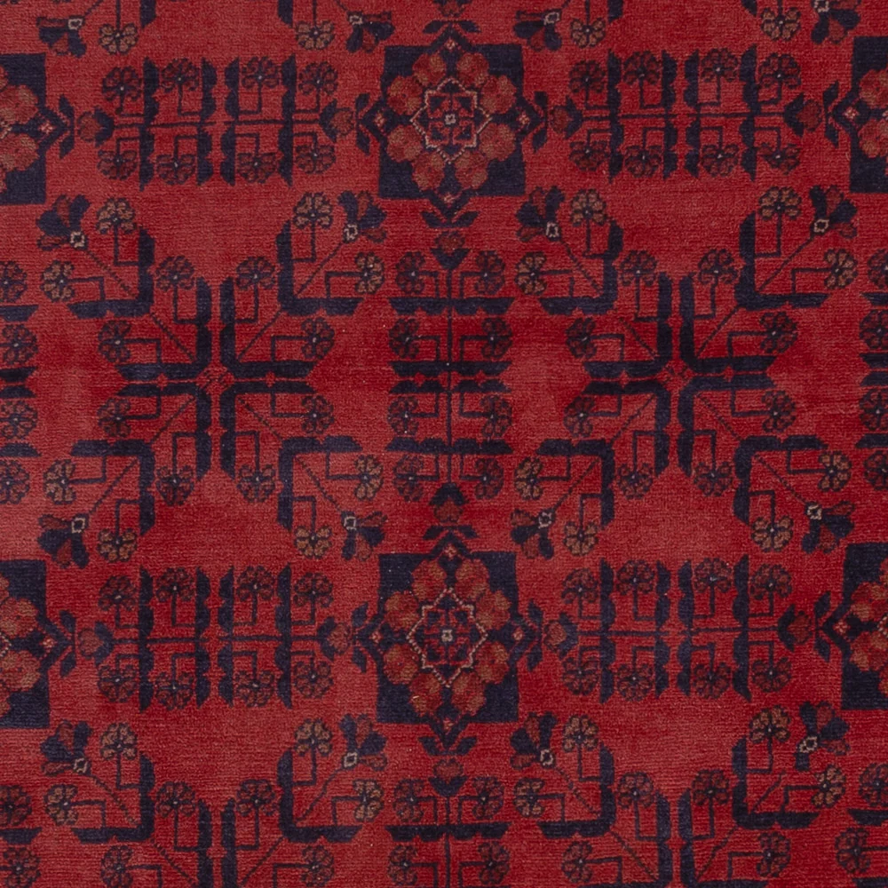 Afghanske tepper - Kunduz - 233 x 178 cm - rød