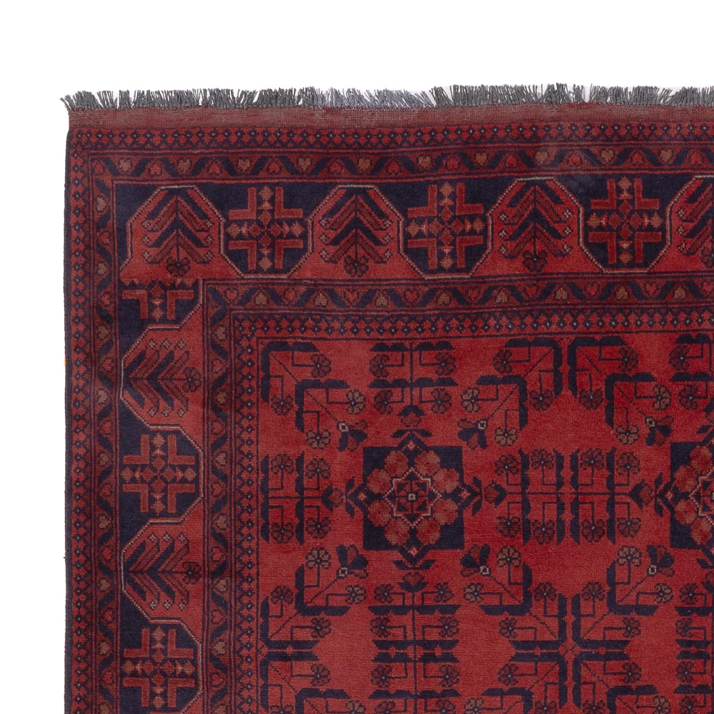 Afghanske tepper - Kunduz - 233 x 178 cm - rød