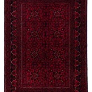 Afghanske tepper - Kunduz - 234 x 163 cm - mørk rød