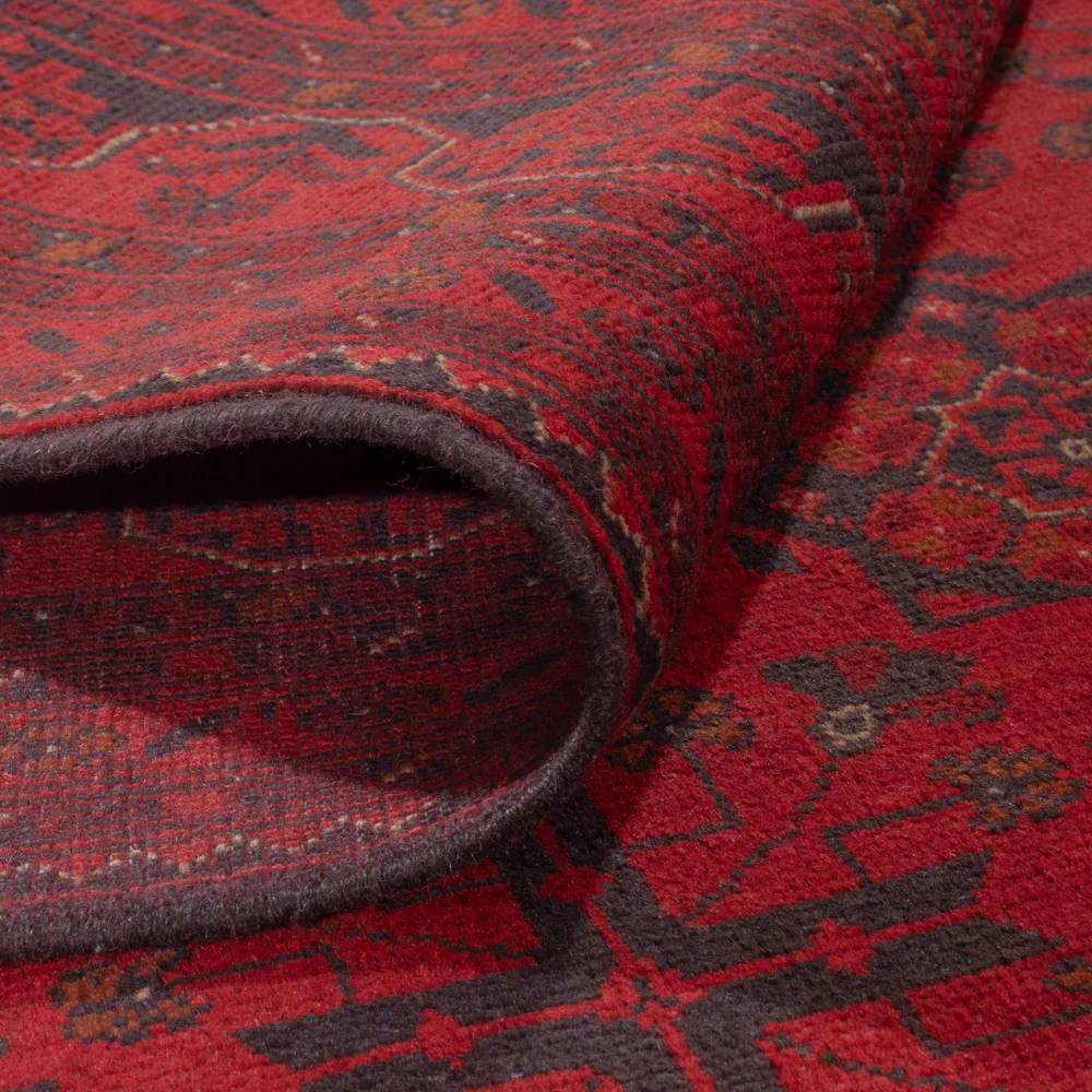 Afghanske tepper - Kunduz - 234 x 170 cm - rød