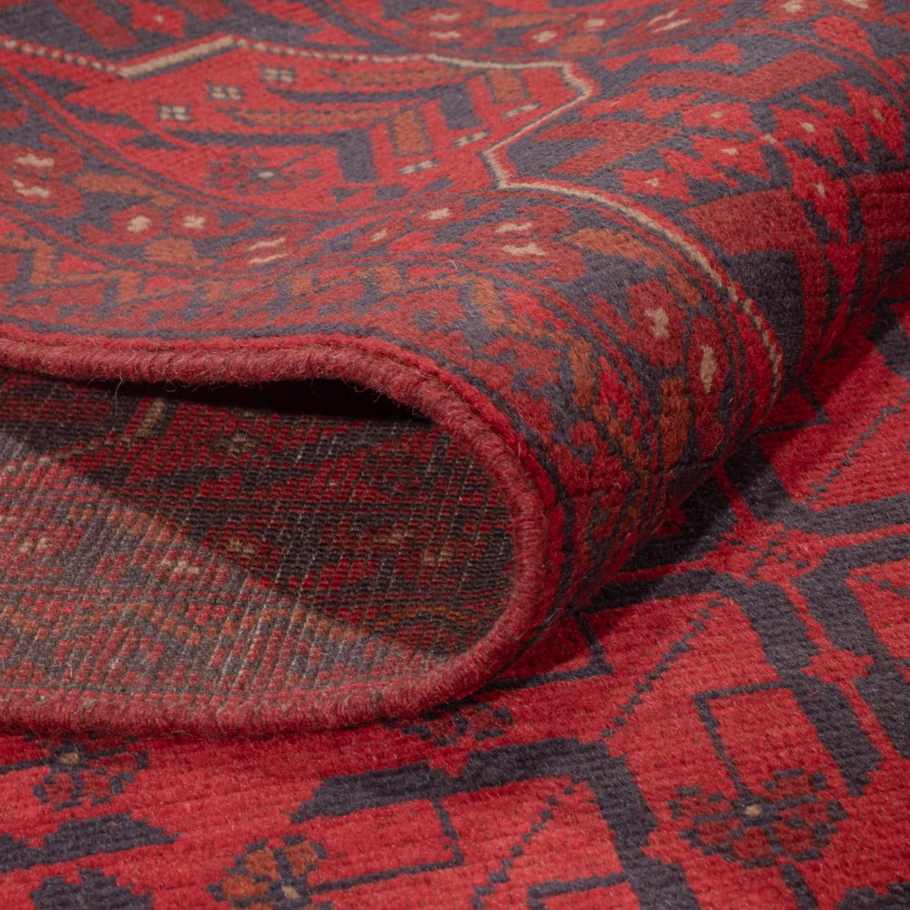Afghanske tepper - Kunduz - 234 x 171 cm - rød