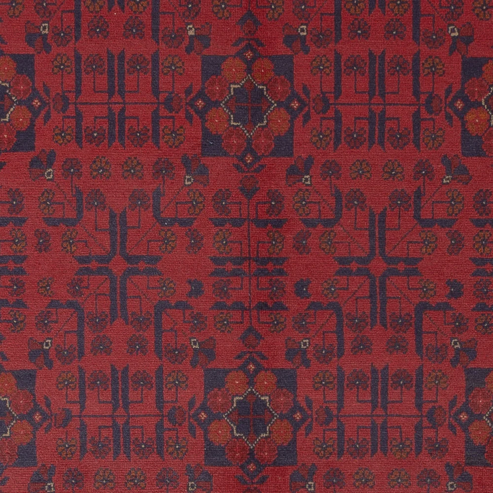 Afghanske tepper - Kunduz - 234 x 175 cm - rød