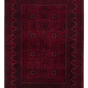 Afghanske tepper - Kunduz - 235 x 164 cm - mørk rød